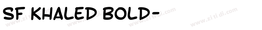 SF Khaled Bold字体转换